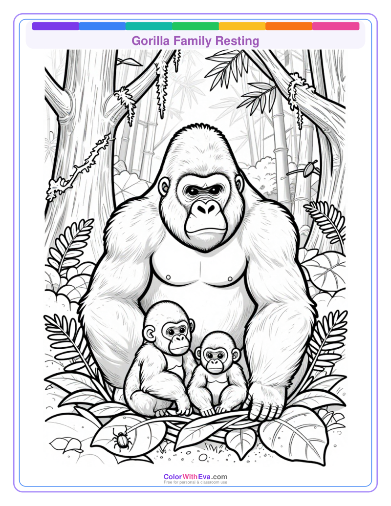 Gorilla Family Resting preview