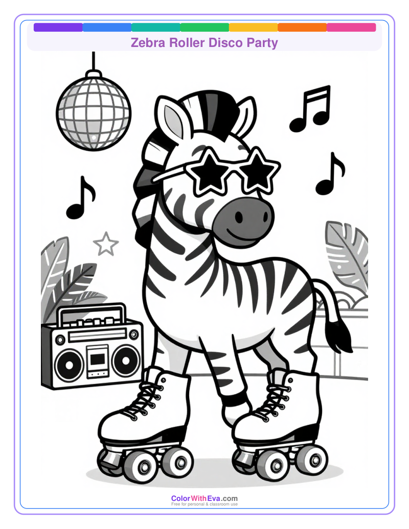 Zebra Roller Disco Party thumbnail
