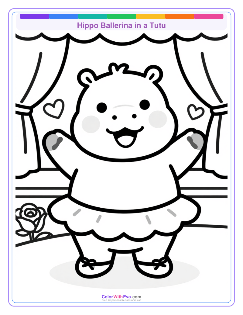 Hippo Ballerina in a Tutu thumbnail