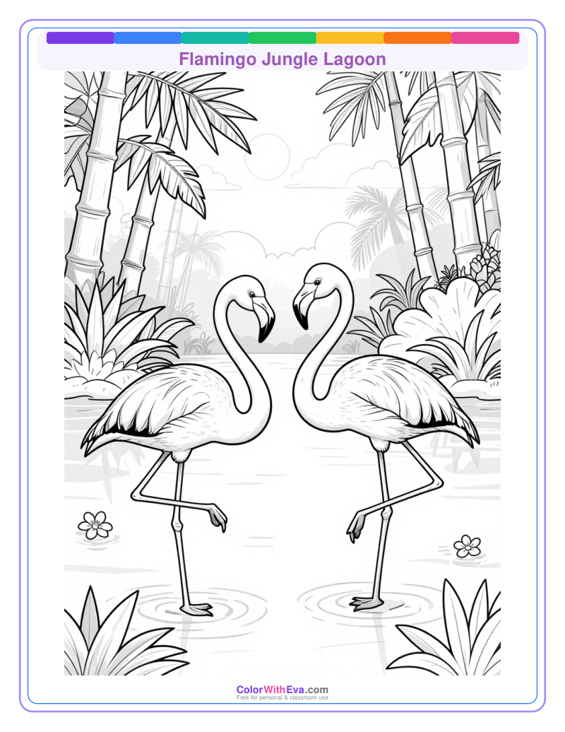 Flamingo Jungle Lagoon preview