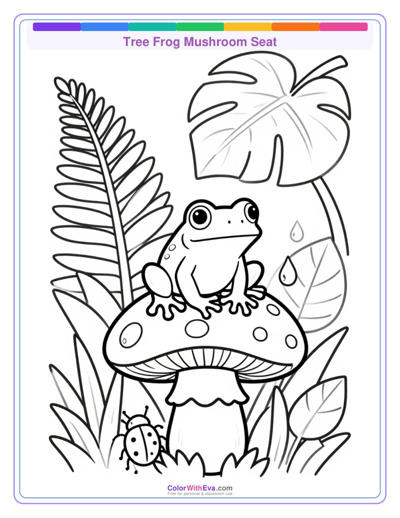 Tree Frog Mushroom Seat preview