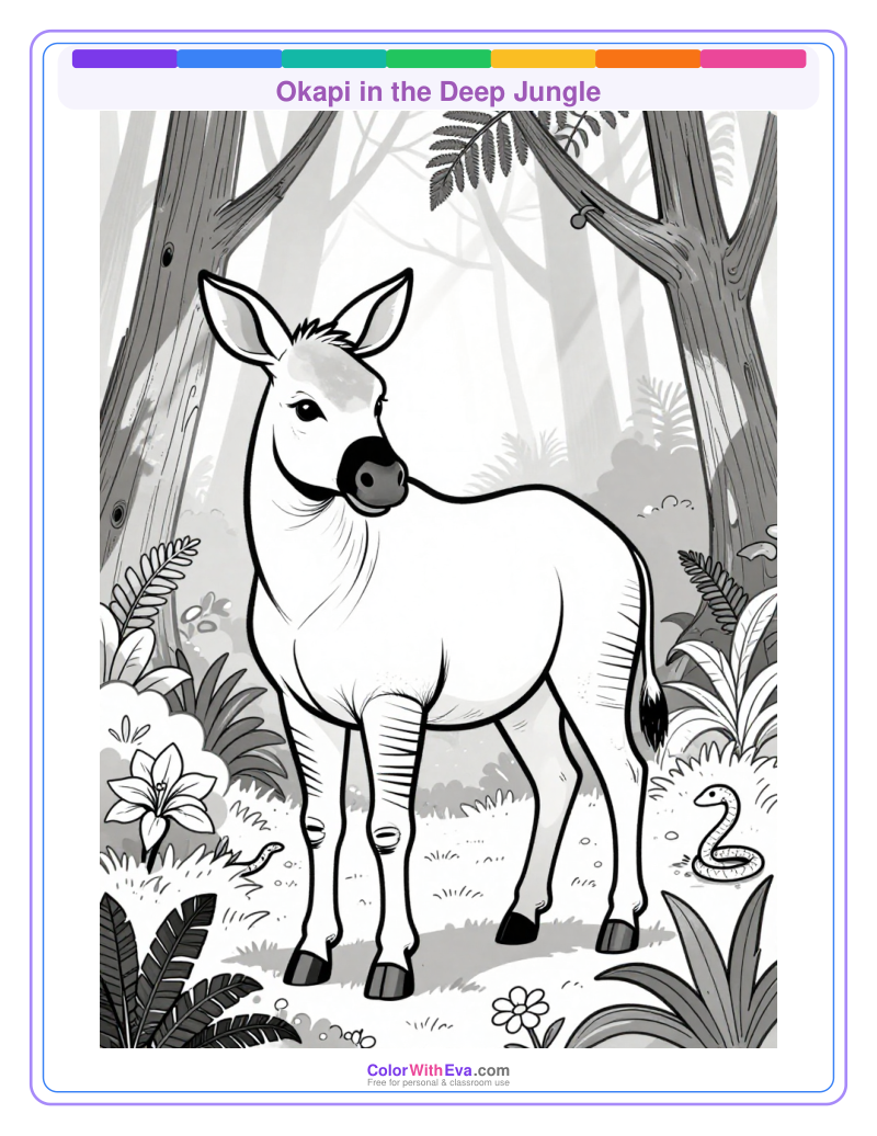 Okapi in the Deep Jungle preview