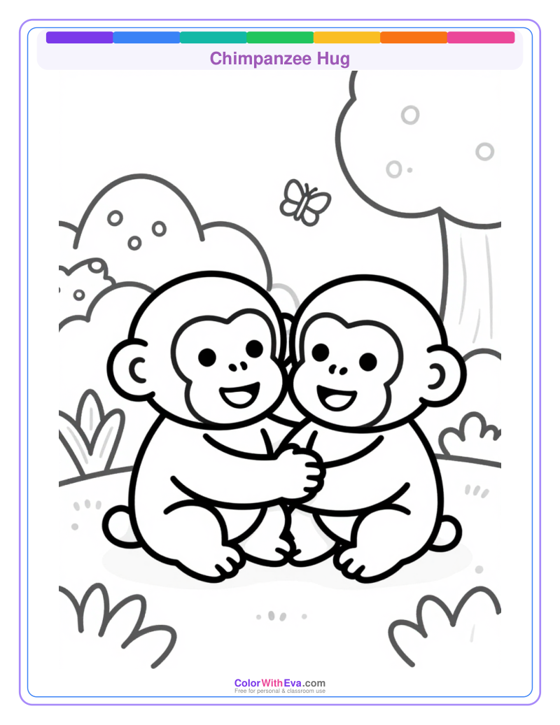 Chimpanzee Hug preview