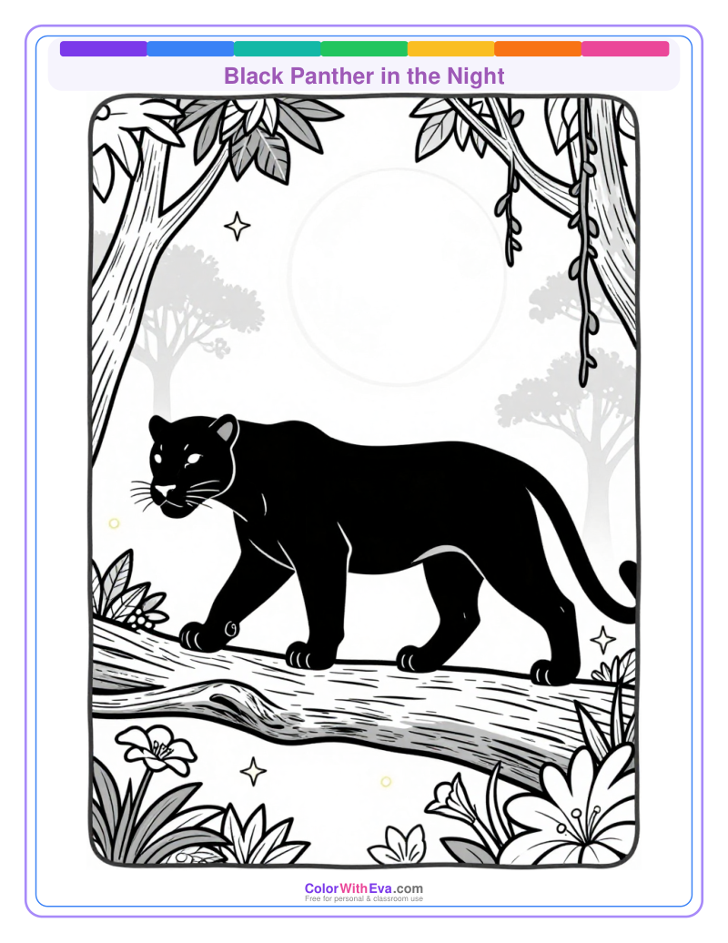 Black Panther in the Night preview