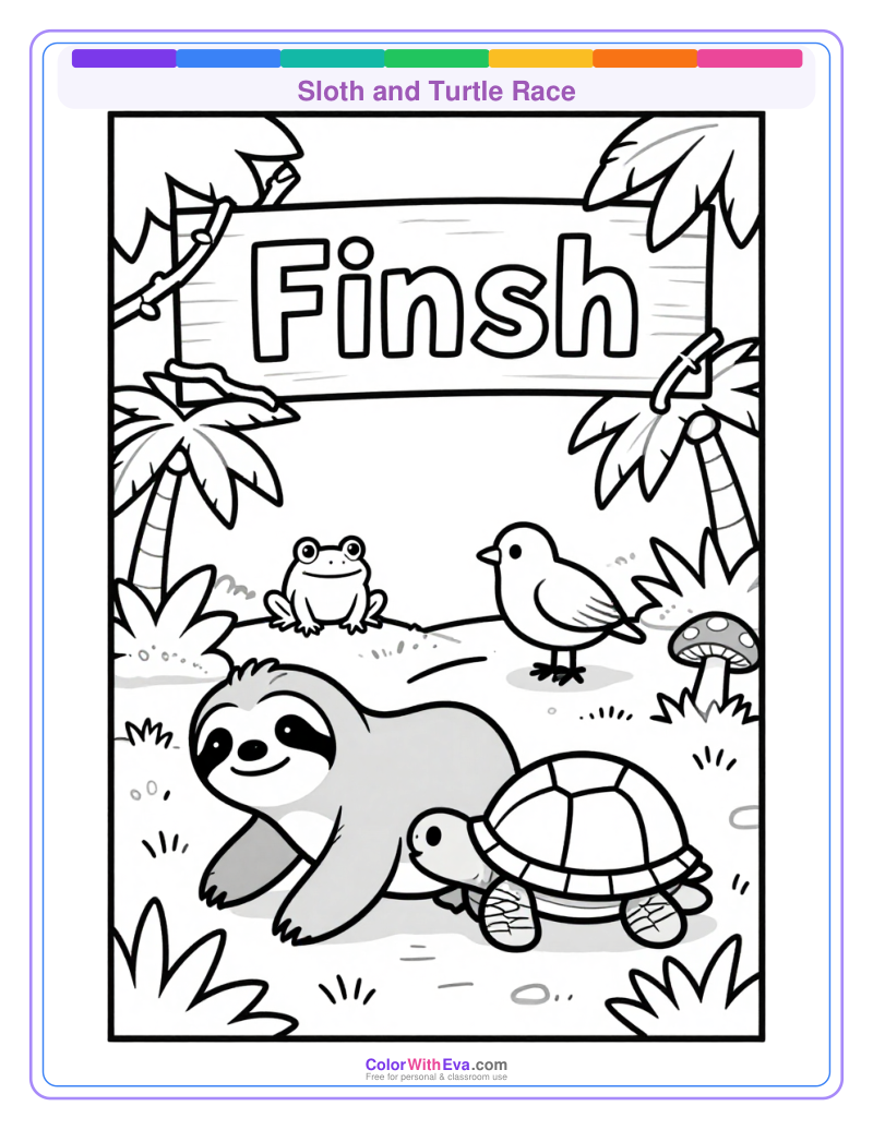 Sloth and Turtle Race preview