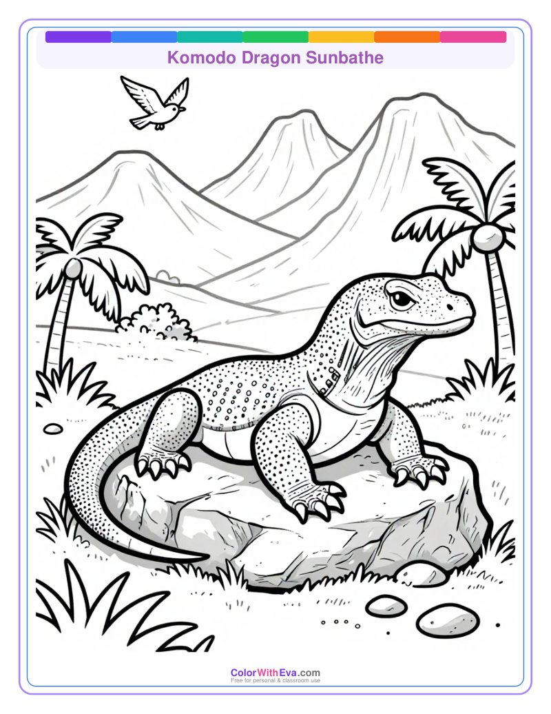 Komodo Dragon Sunbathe preview