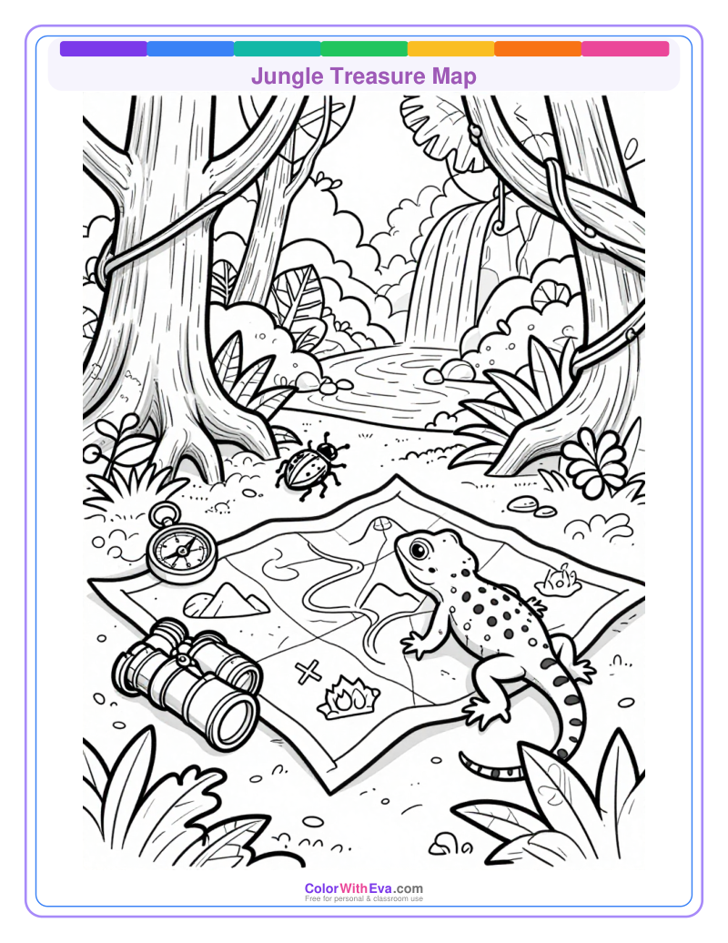 Jungle Treasure Map preview