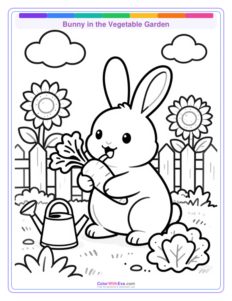 Bunny in the Vegetable Garden preview