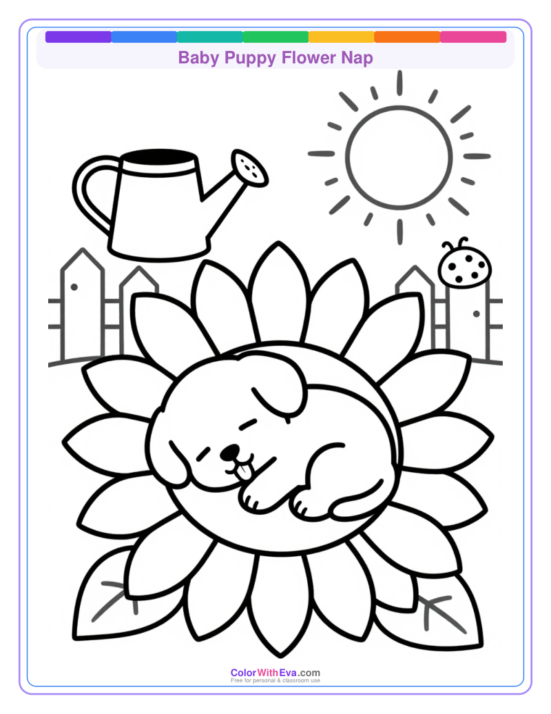 Baby Puppy Flower Nap thumbnail