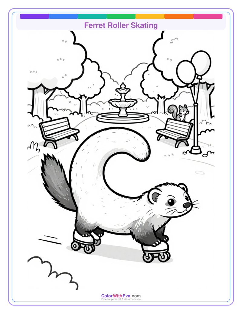 Ferret Roller Skating thumbnail