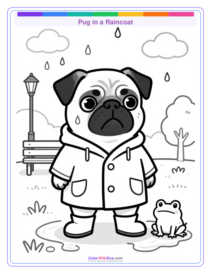Pug in a Raincoat preview