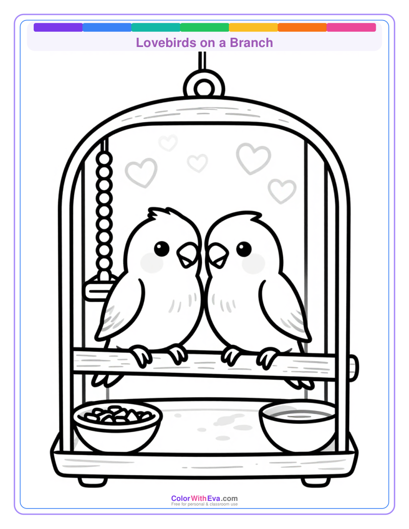 Lovebirds on a Branch preview