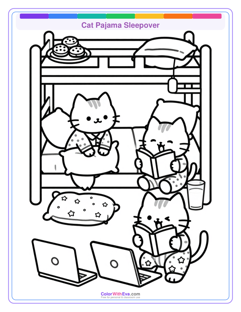 Cat Pajama Sleepover thumbnail