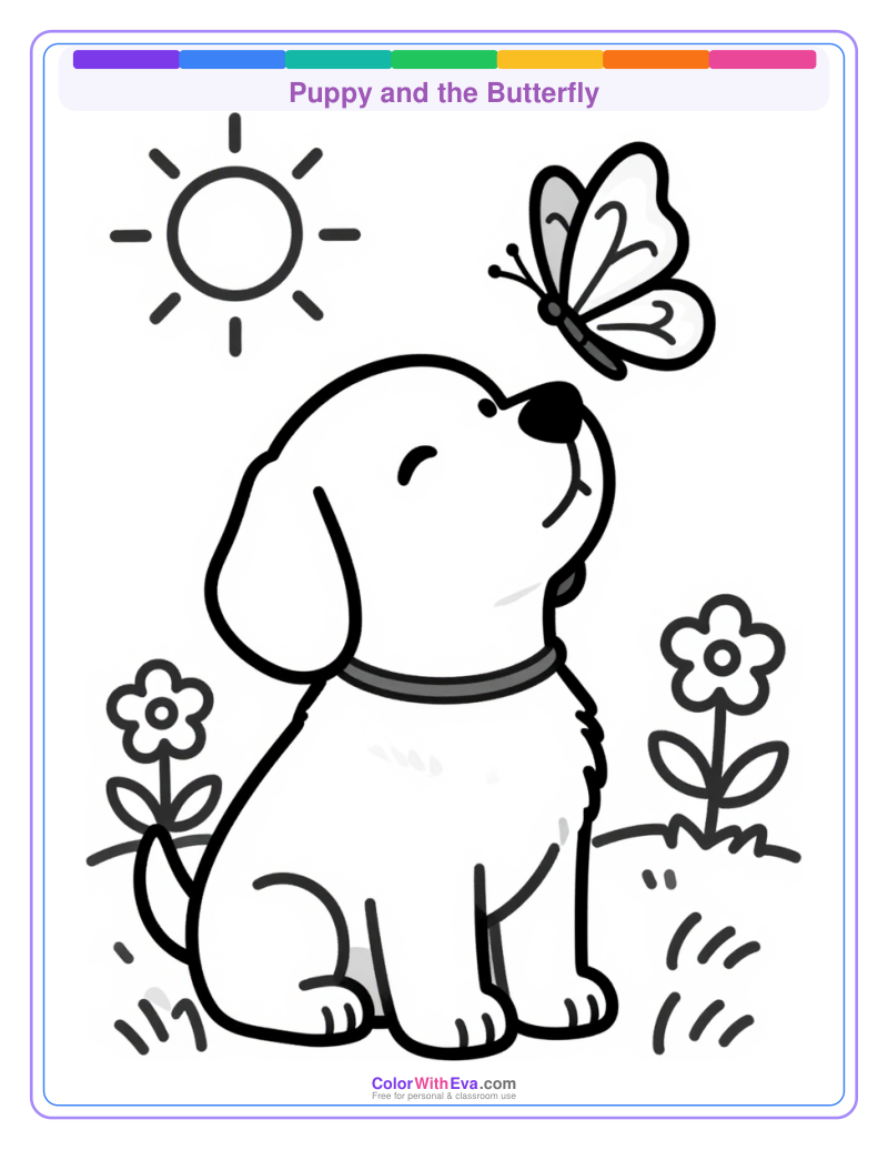 Puppy and the Butterfly preview
