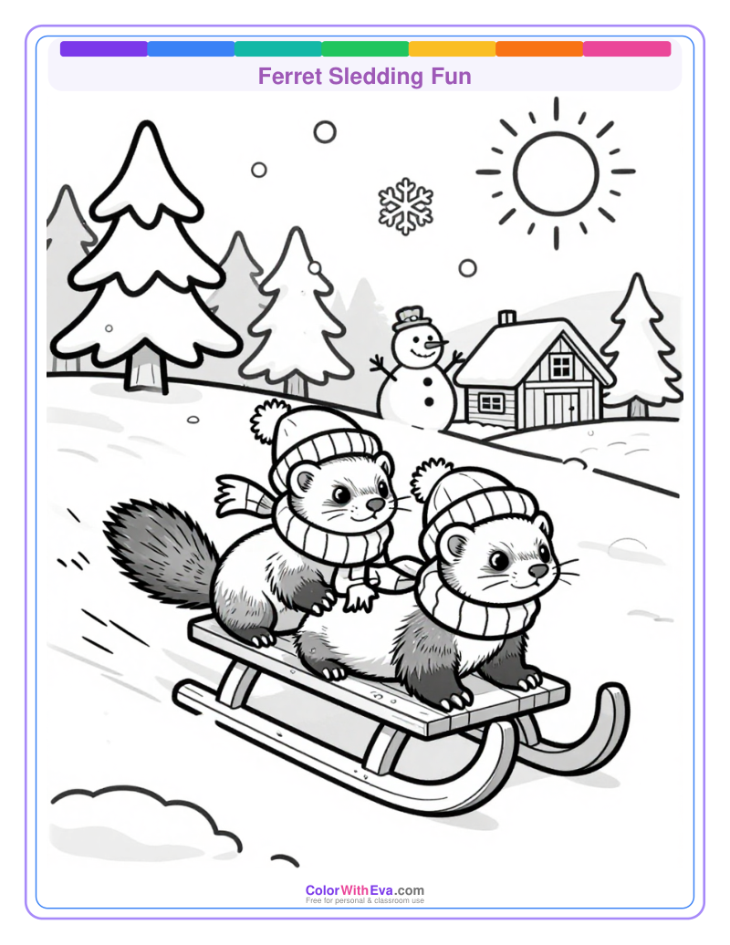 Ferret Sledding Fun thumbnail