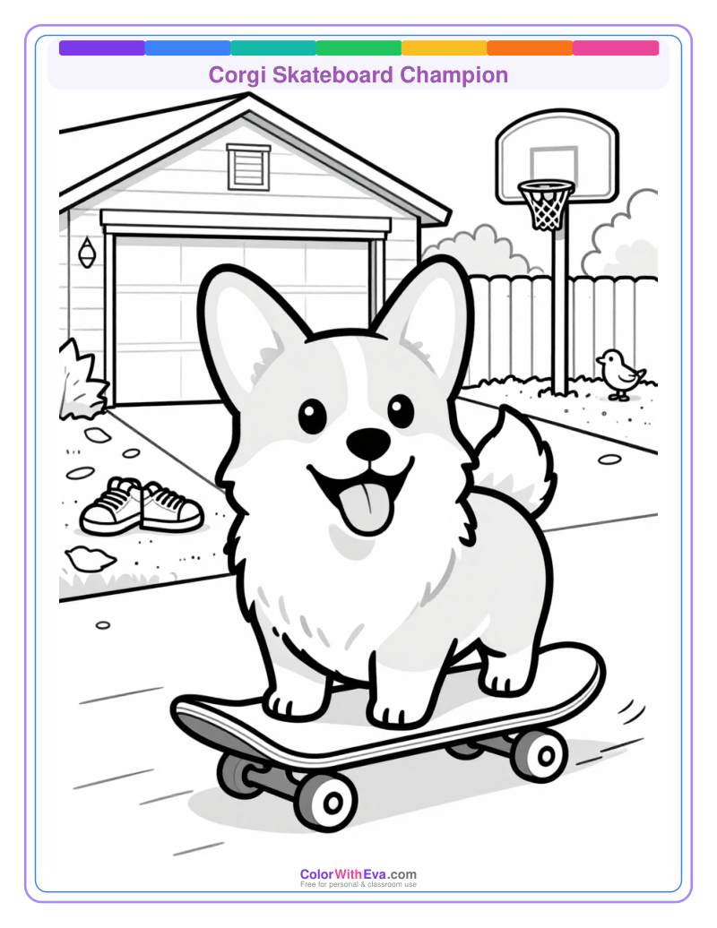 Corgi Skateboard Champion preview