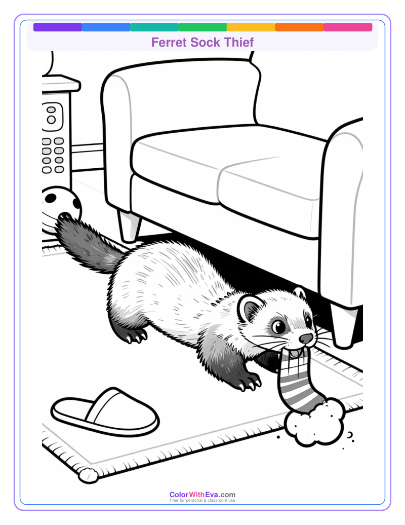 Ferret Sock Thief preview