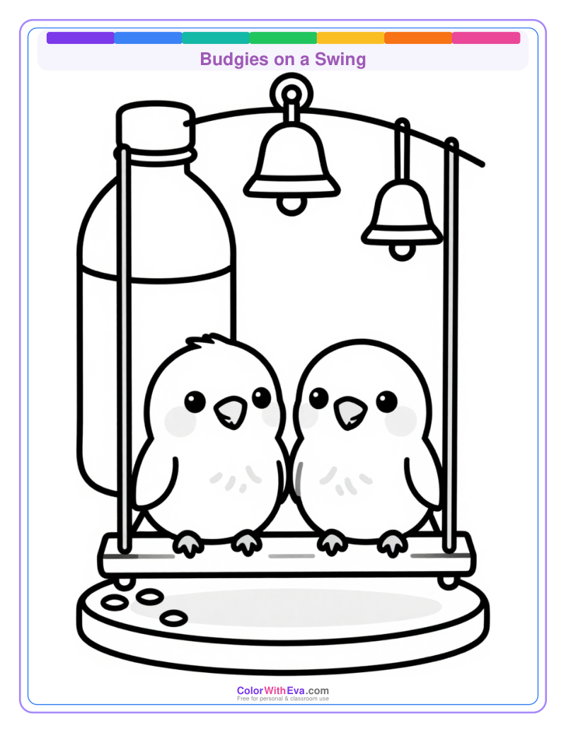 Budgies on a Swing preview