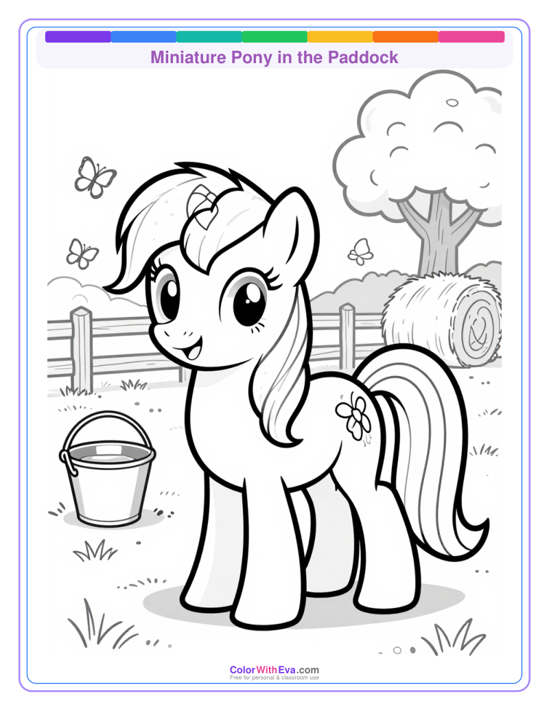 Miniature Pony in the Paddock preview