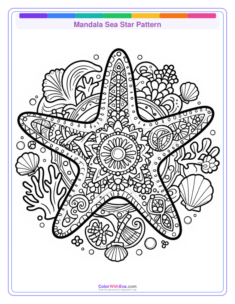 Mandala Sea Star Pattern thumbnail