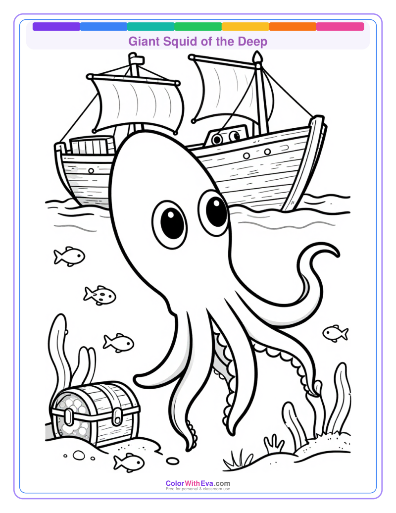 Giant Squid of the Deep preview