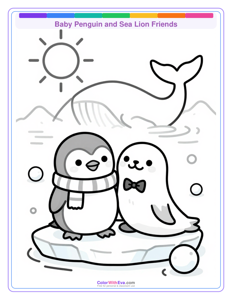 Baby Penguin and Sea Lion Friends thumbnail
