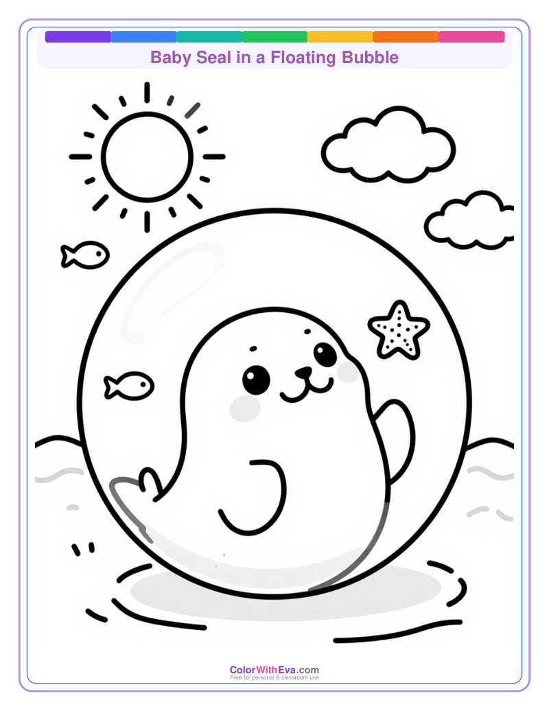 Baby Seal in a Floating Bubble thumbnail