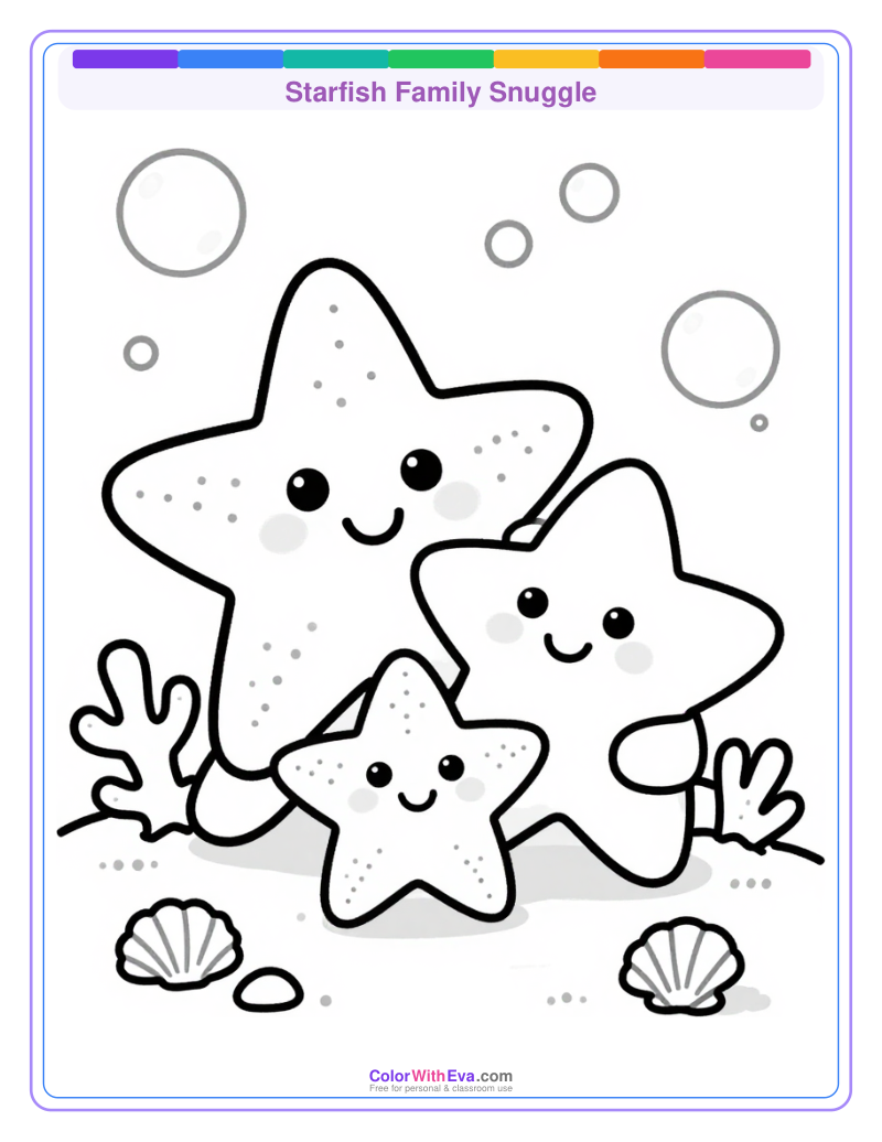 Starfish Family Snuggle thumbnail
