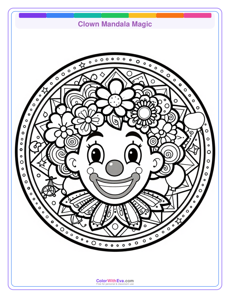 Clown Mandala Magic thumbnail