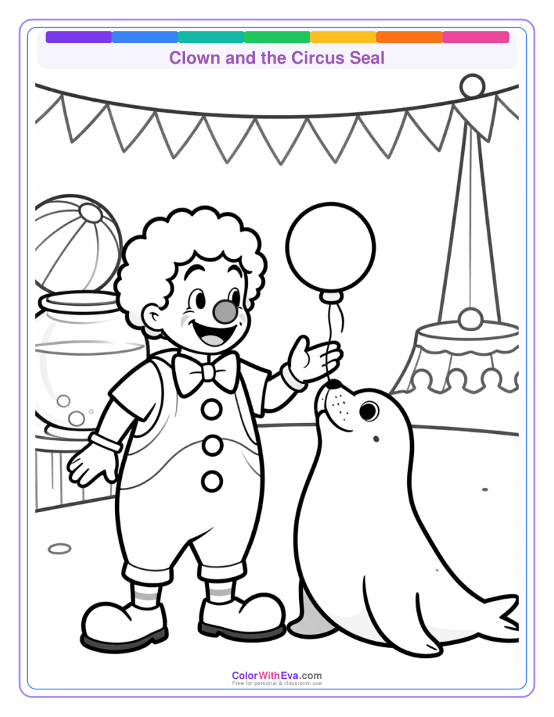 Clown and the Circus Seal preview