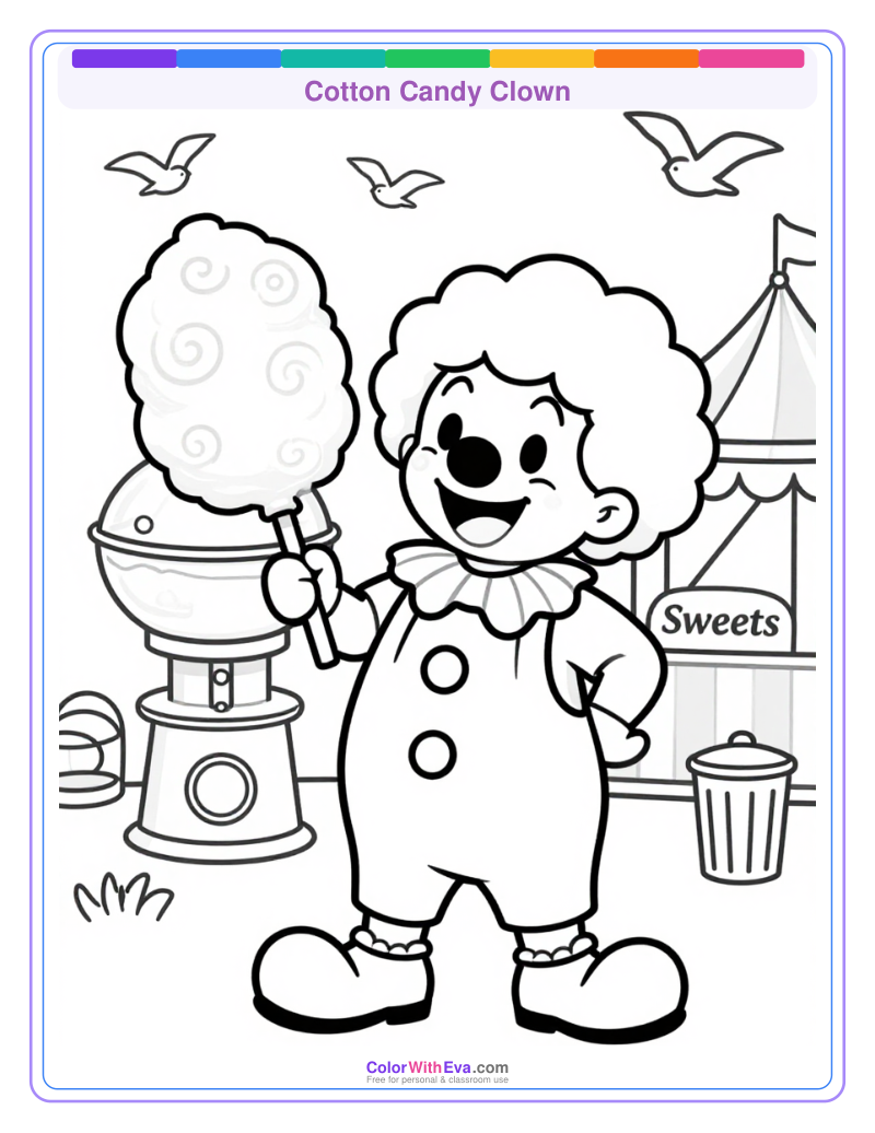Cotton Candy Clown preview