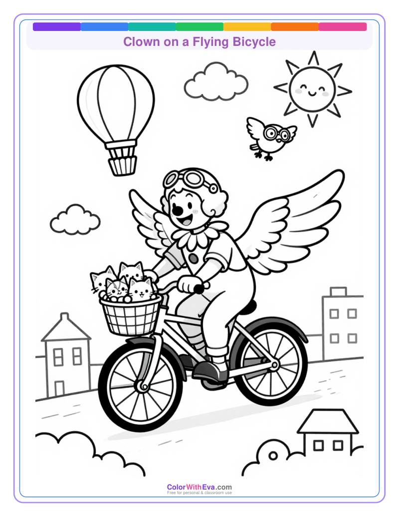 Clown on a Flying Bicycle thumbnail