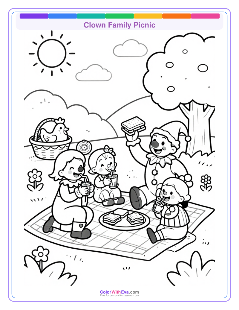 Clown Family Picnic thumbnail