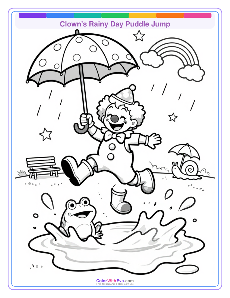 Clown's Rainy Day Puddle Jump thumbnail