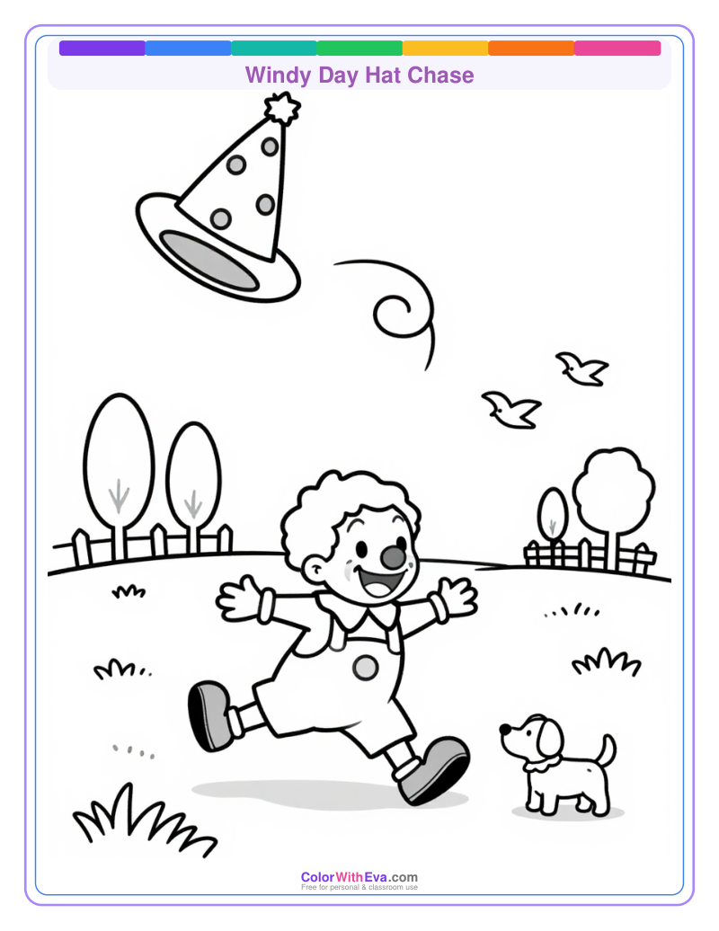 Windy Day Hat Chase preview