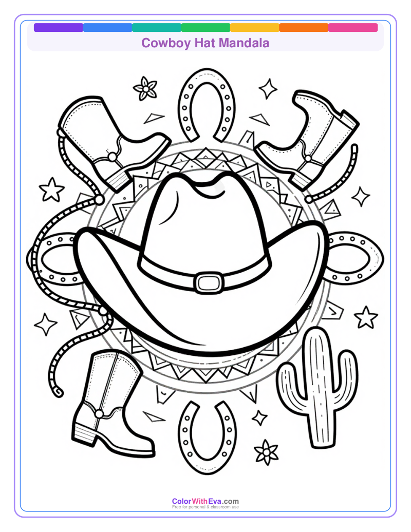 Cowboy Hat Mandala thumbnail