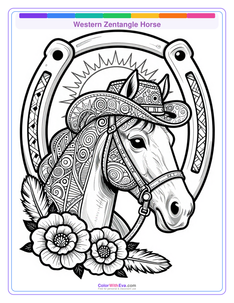 Western Zentangle Horse thumbnail