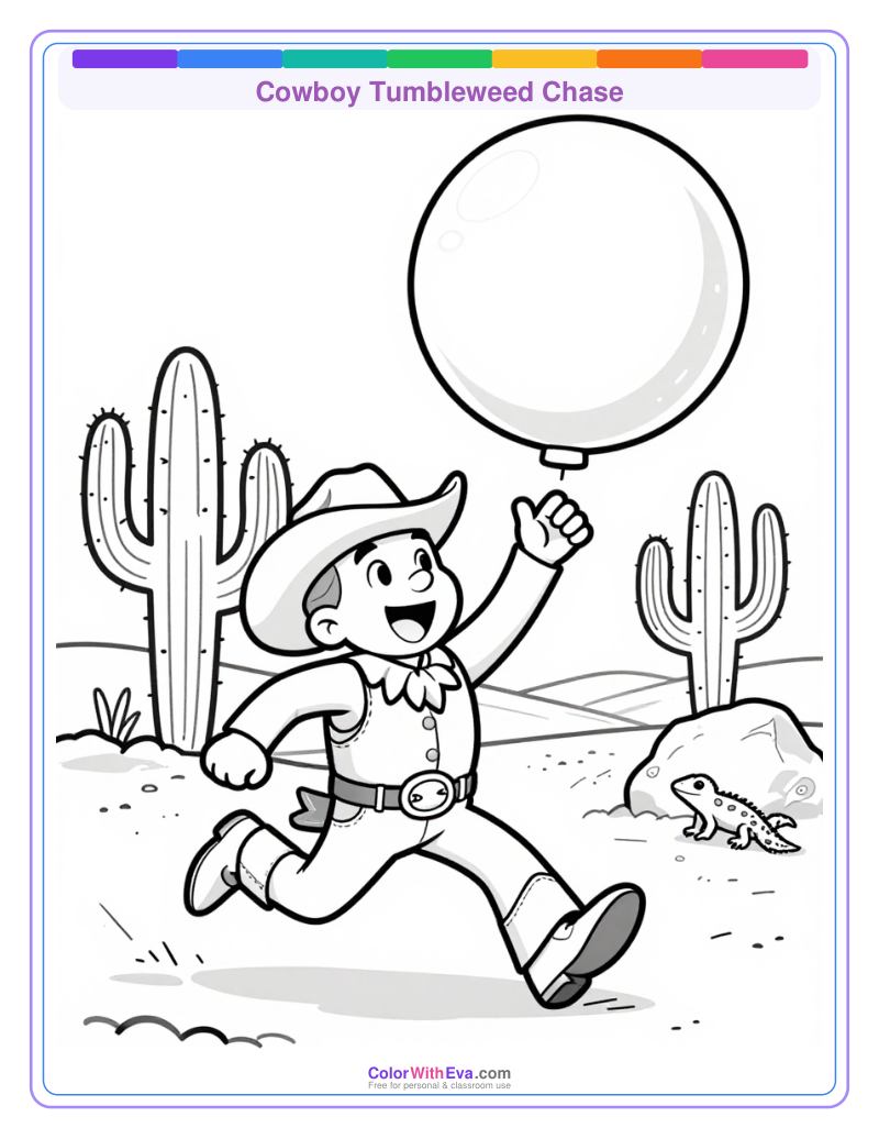 Cowboy Tumbleweed Chase preview