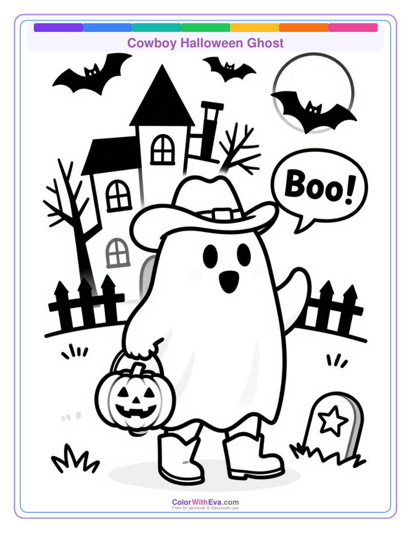 Cowboy Halloween Ghost thumbnail