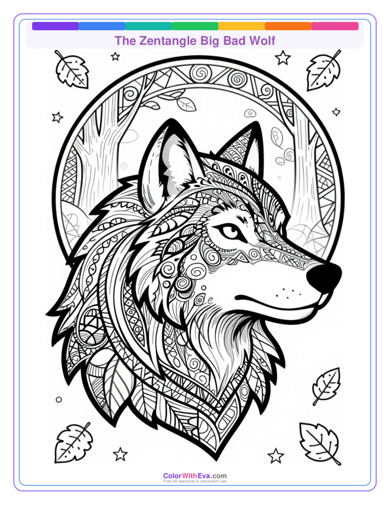 The Zentangle Big Bad Wolf thumbnail