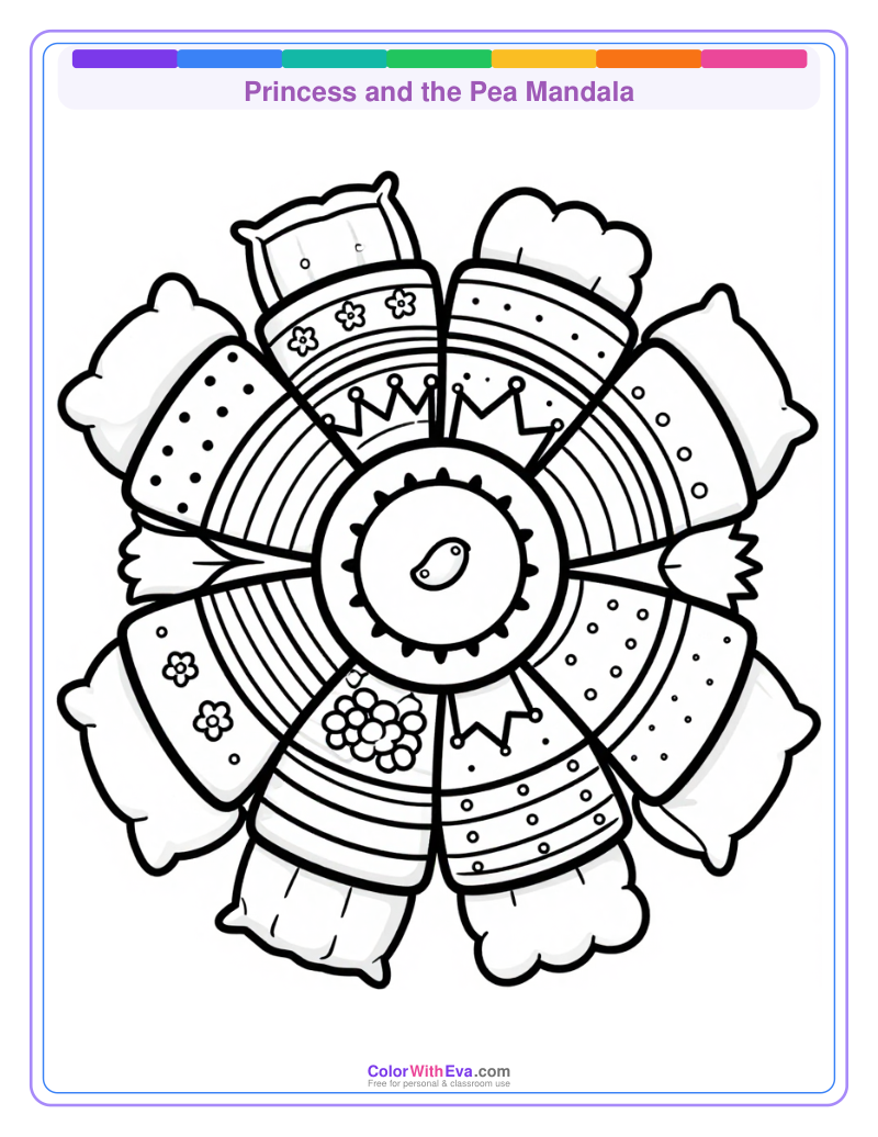 Princess and the Pea Mandala thumbnail