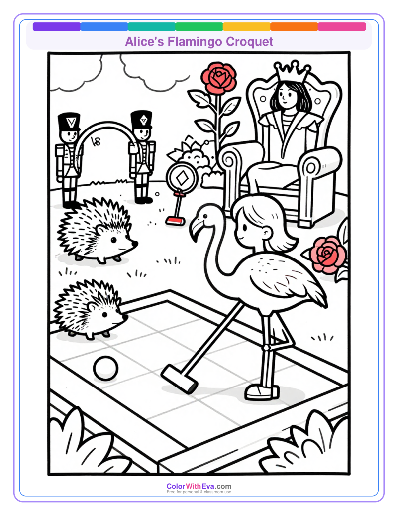 Alice's Flamingo Croquet preview