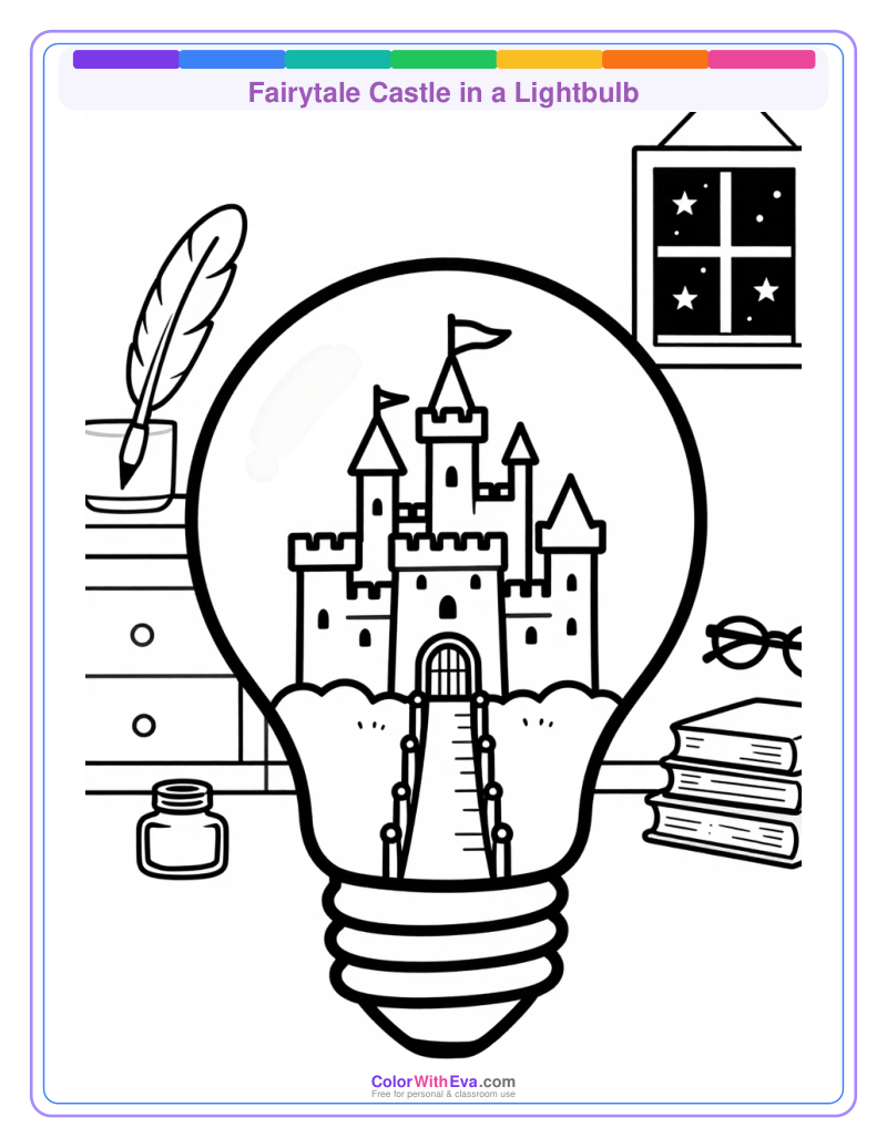 Fairytale Castle in a Lightbulb thumbnail