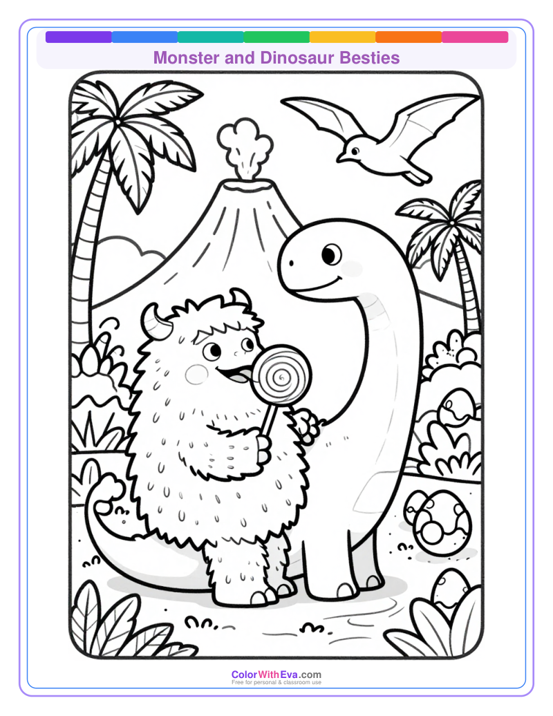 Monster and Dinosaur Besties thumbnail