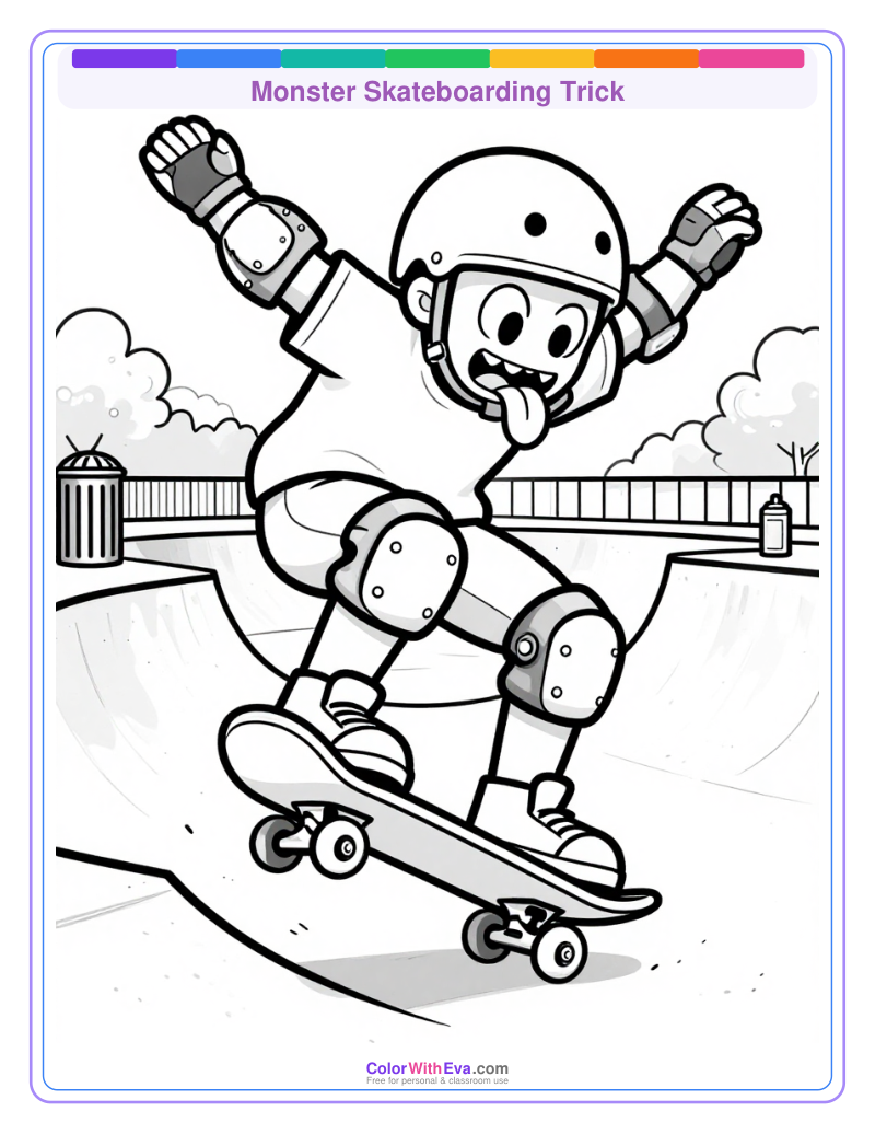 Monster Skateboarding Trick preview