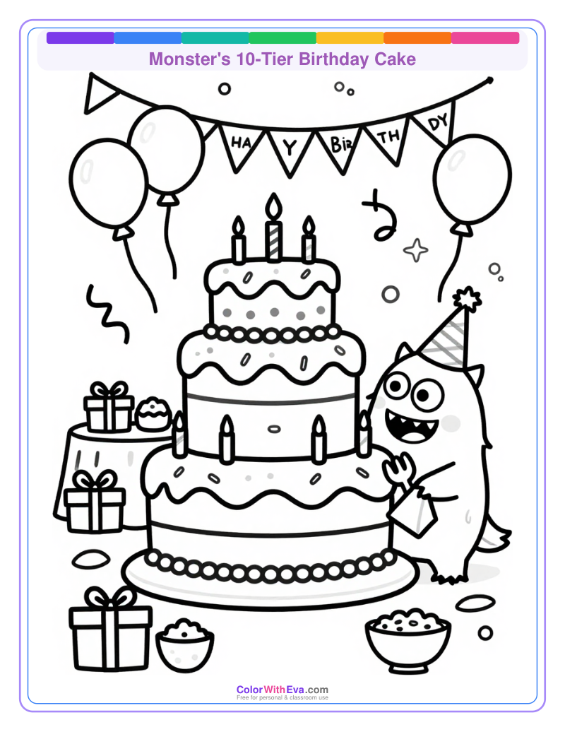 Monster's 10-Tier Birthday Cake thumbnail