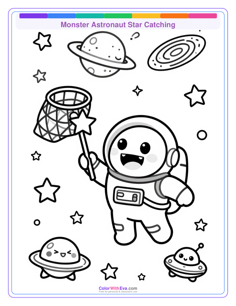 Monster Astronaut Star Catching thumbnail