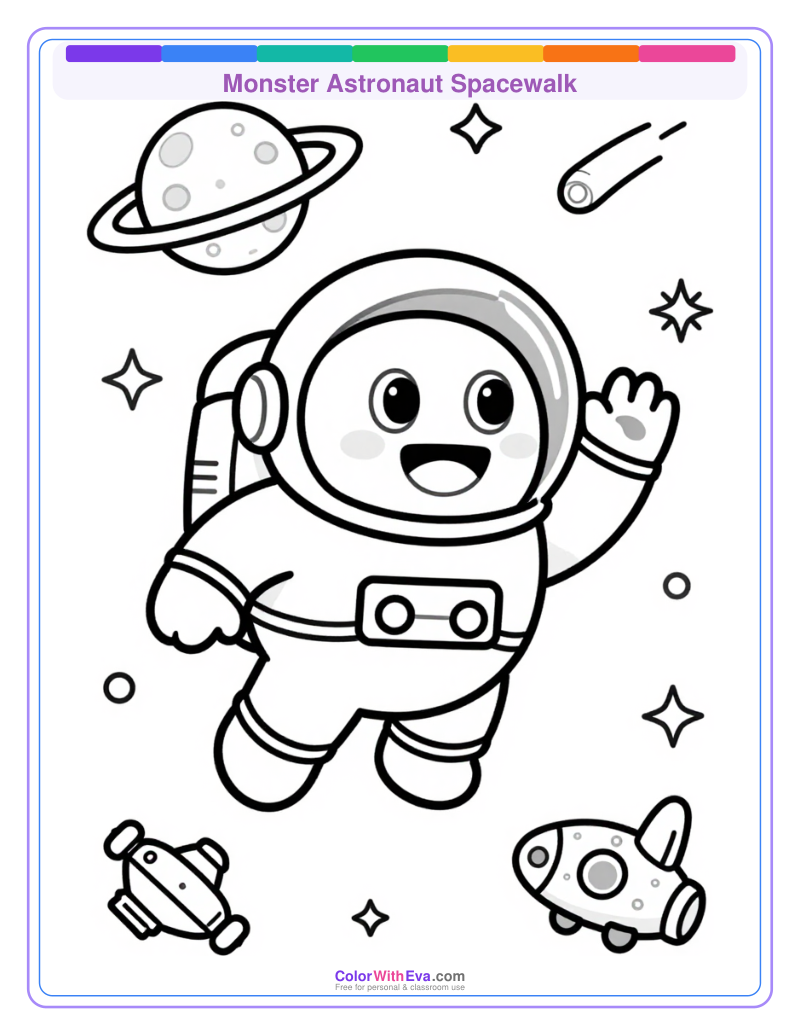 Monster Astronaut Spacewalk preview