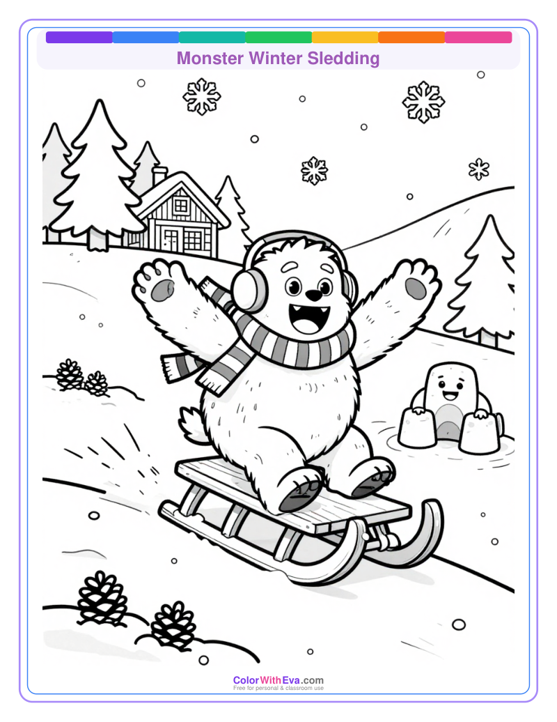 Monster Winter Sledding preview