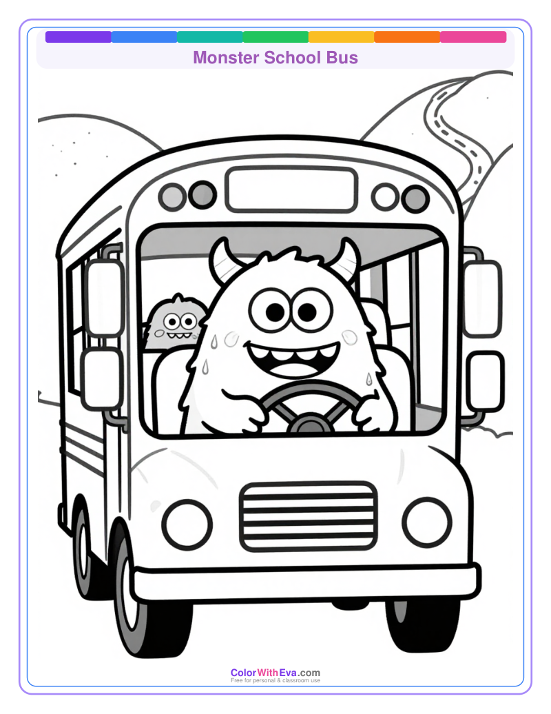 Monster School Bus preview